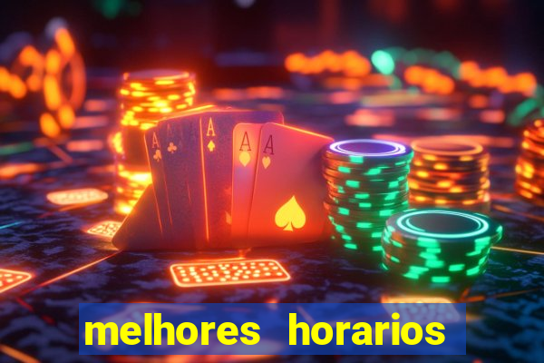 melhores horarios pagantes fortune tiger